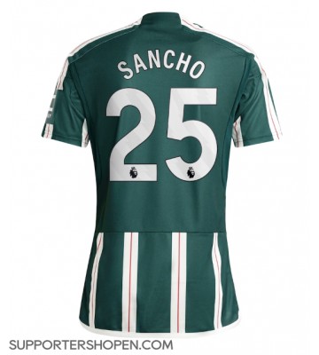 Manchester United Jadon Sancho #25 Borta Matchtröja 2023-24 Kortärmad